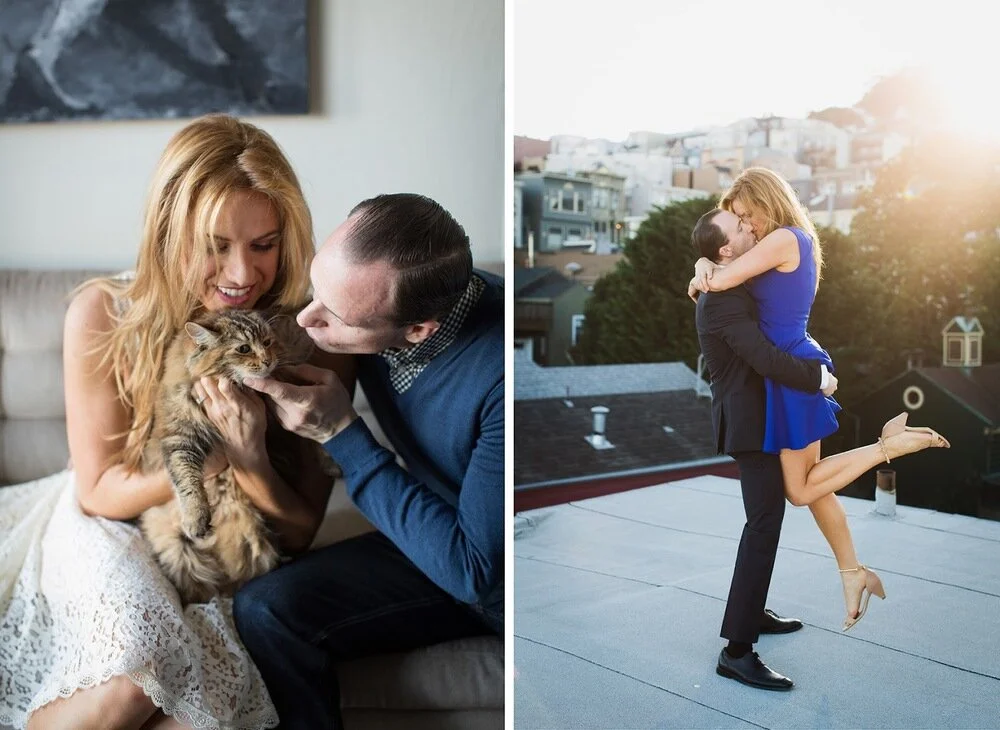 Alicia &amp; Toño's Engagement Session in The Haight &amp; Baker Beach