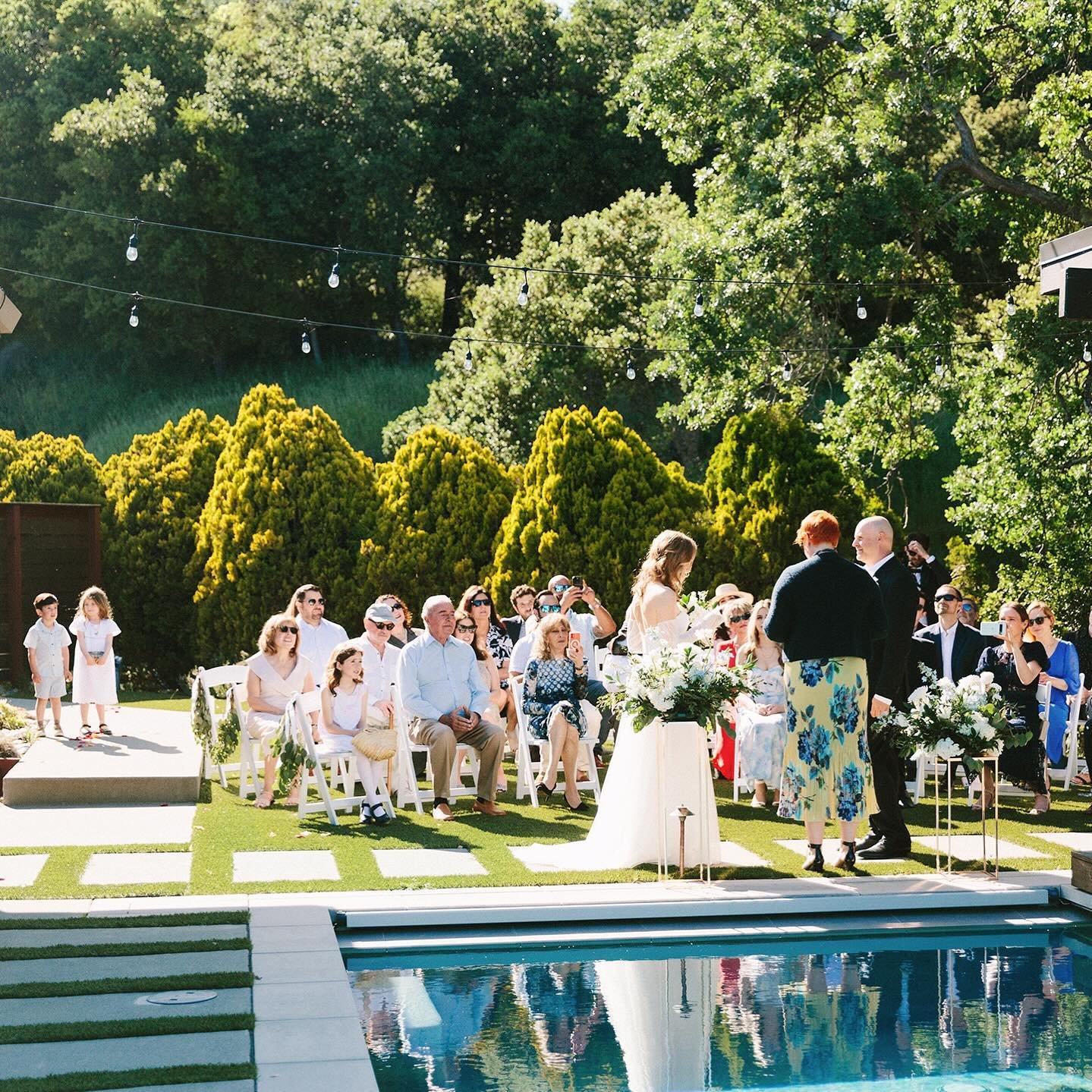 Sneak peek from Saturday&rsquo;s intimate wedding! I love the ring bearers waiting in the wings, ready to make their special delivery. Congratulations O &amp; R!! 🍾 
.
.
.
.
.
#justmarried #intimatewedding #losgatoswedding #bayareawedding #bayareawe