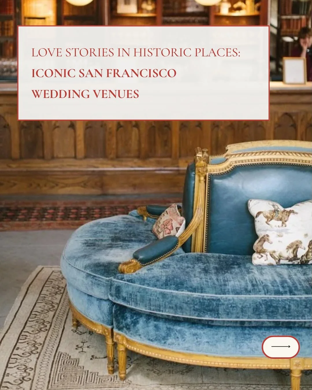 Every wedding in a historic venue is an invitation: your day becomes part of a tradition, and your photos become chapters in its ongoing story.

I pulled together a list of some of my favorite iconic SF venues (from grand spaces to tucked-away gems) 