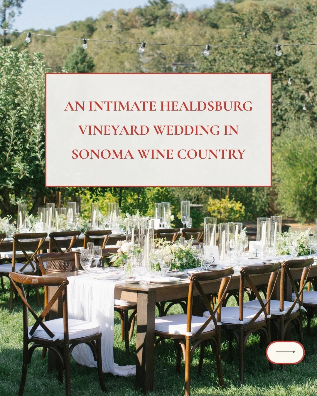 H &amp; A were married at his family&rsquo;s vineyard in Healdsburg, a place that has held decades of gatherings, celebrations, and history.

They chose to keep the day intentionally small, which meant more time to linger in conversations, hug everyo