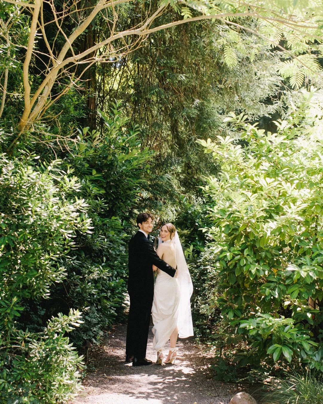 Sneak peak!
Black tie in the redwoods for a camp &ldquo;high-low&rdquo; affair that felt perfectly true to them.
The groom reunited with his high school band for the after party, and for their final song, the bride joined them on stage. It was every 