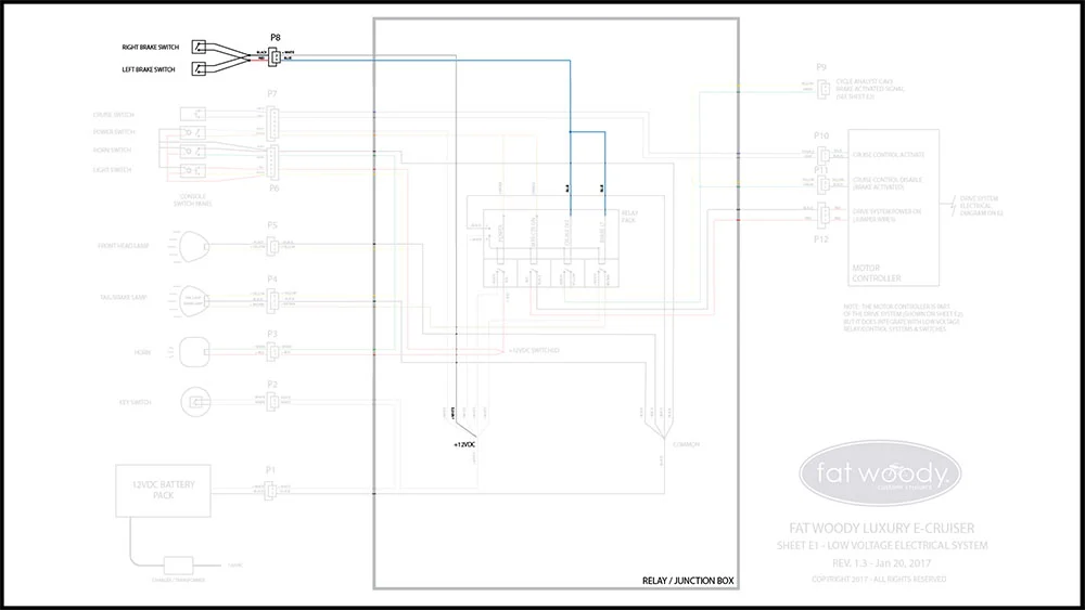 Troubleshoot the brake circuit wiring.