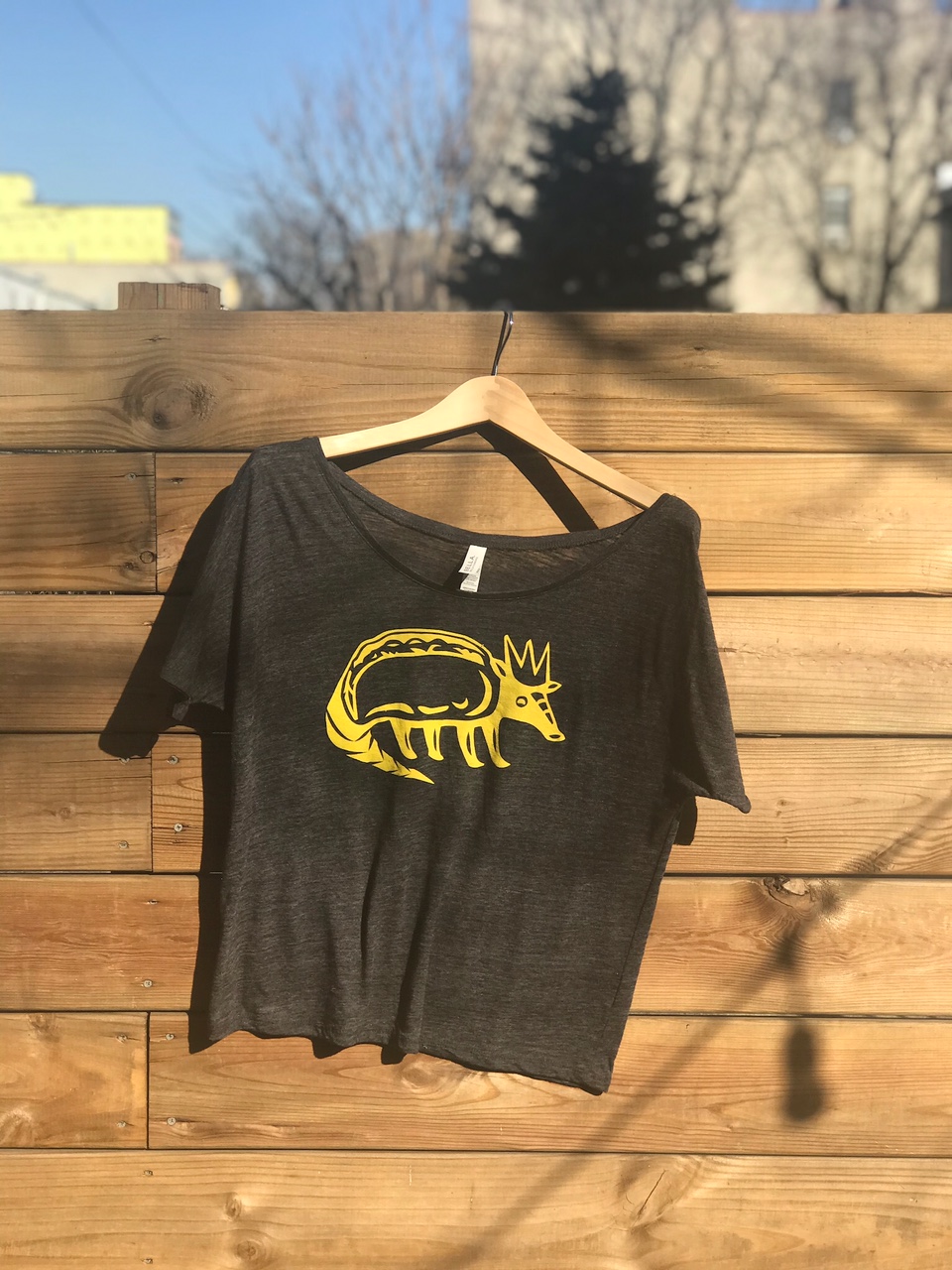 King David Tacos Slouchy Tee - Charcoal - Front
