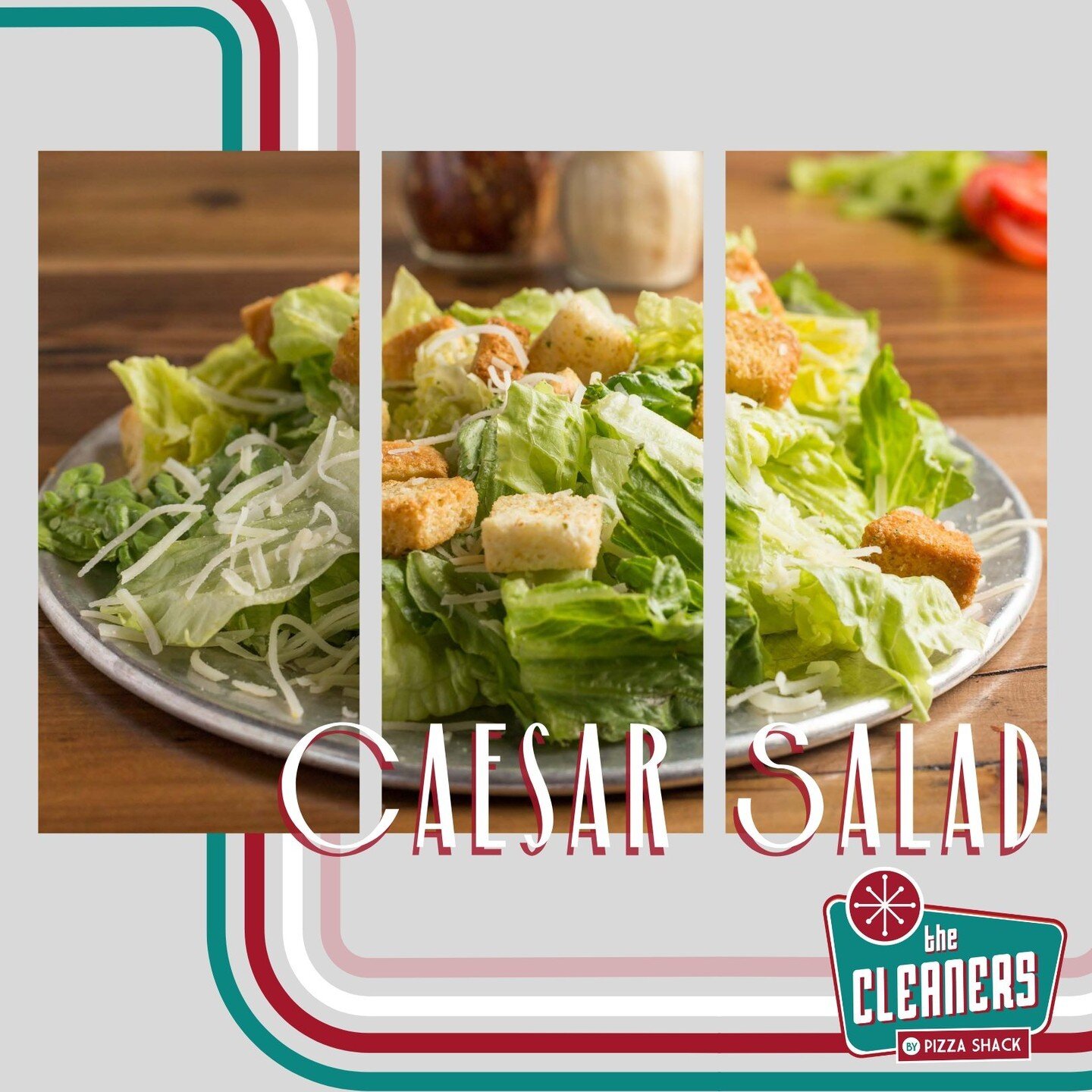 If there's one thing everyone knows about Caesar Salad, it's that it tastes so much better when someone else makes it for you. Come by the Cleanres by Pizza Shack and get fresh Romaine Lettuce, Parmesan Cheese, Croutons and our signature Caesar dress