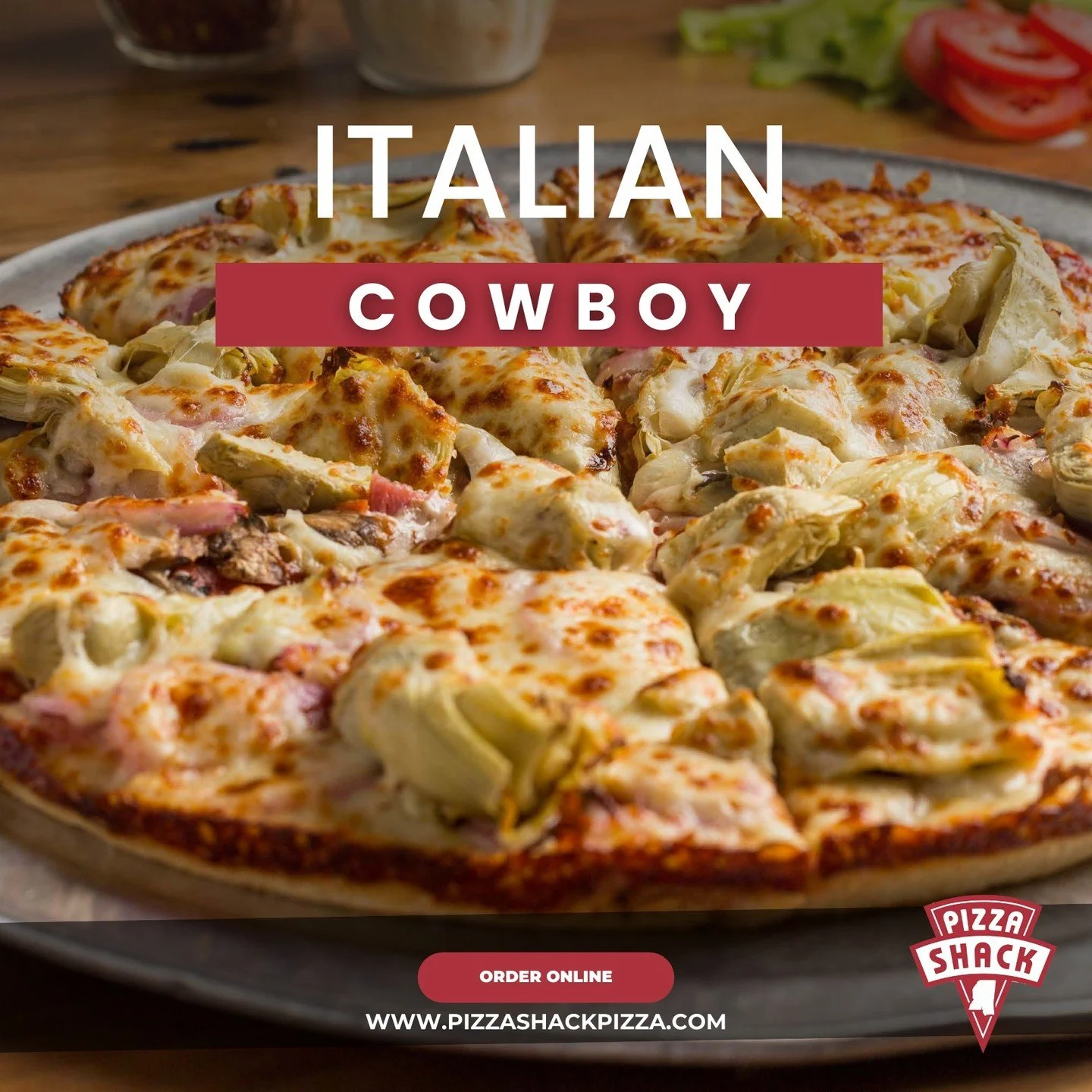 You can't tame this pizza&hellip; but you can devour it. The Italian Cowboy is loaded and ready for action. Garlic ranch base, loaded toppings, and full-on flavor.

📍219 Garden Park Dr, Madison, MS 39110
🌐 www.pizzashackpizza.com

#WildWestFlavor #