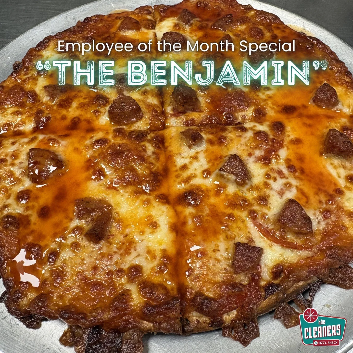 This is the final weekend of Benjamin's Employee of the Month competition.

If you love bold flavor with a little sweet heat, this is your last weekend to support his specialty pizza.

Every order helps his final count.

Small $12.75 | Medium $23.75 