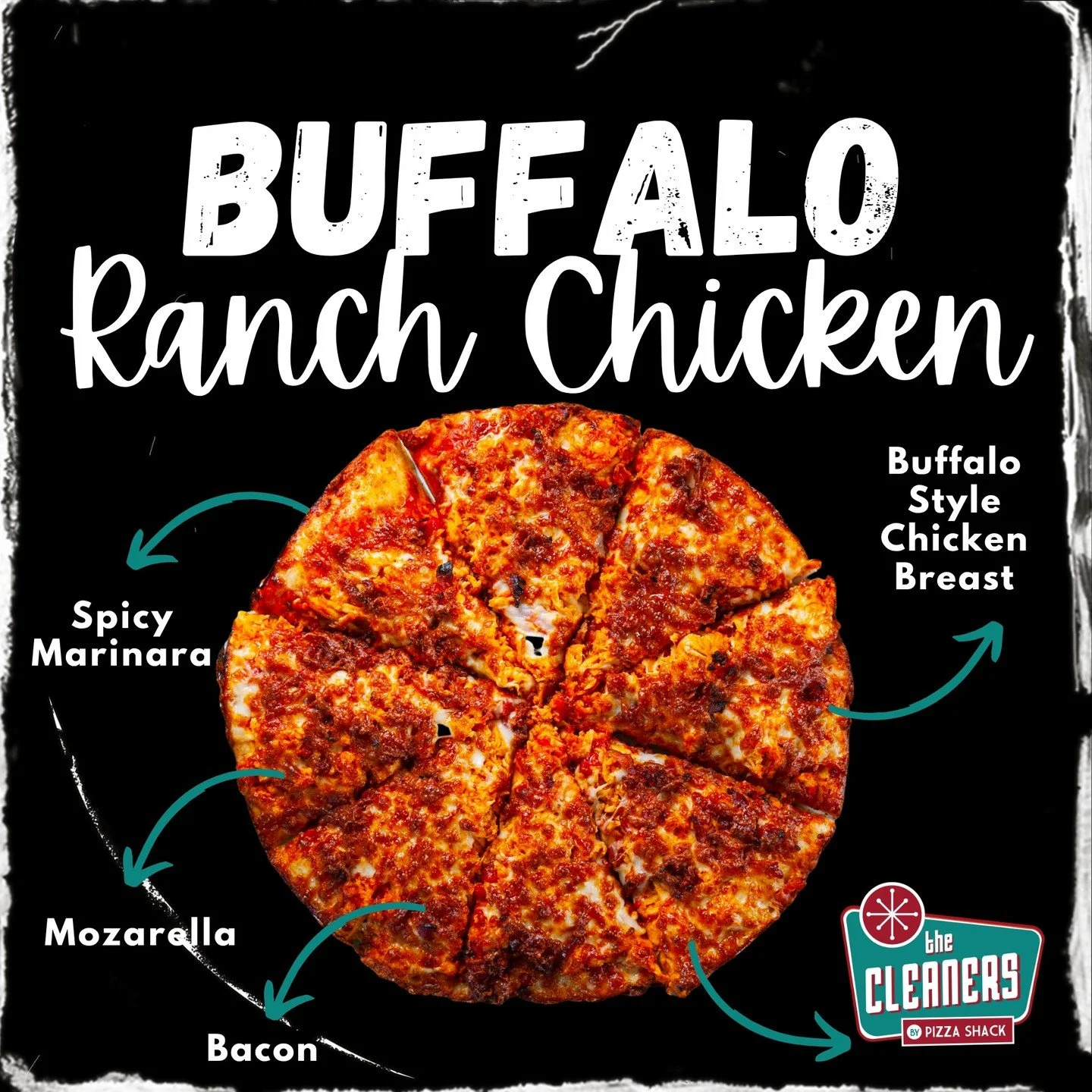 When buffalo chicken meets pizza perfection. Mozzarella, Swiss, bacon, and spicy marinara topped with buffalo style chicken, served with a side of ranch.

📍 237 W Government St, Brandon, MS
🌐 www.pizzashackpizza.com