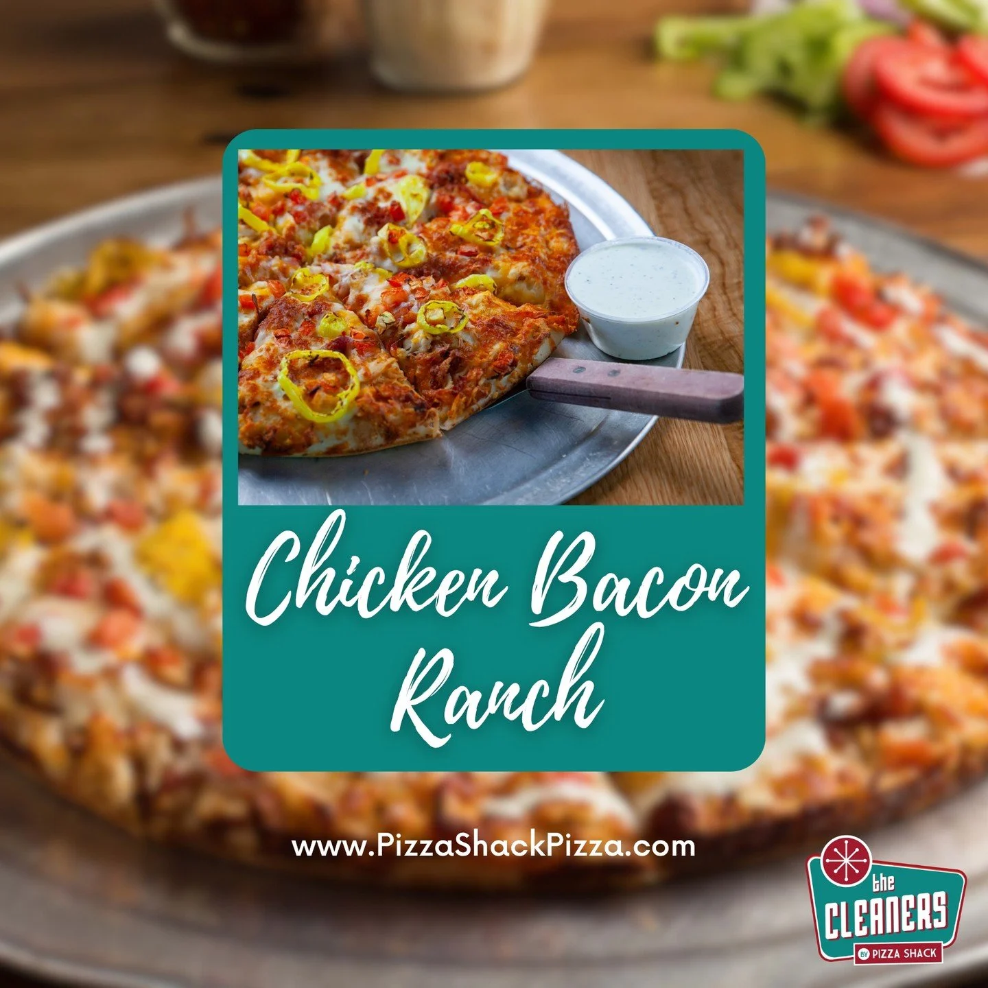 Every bite hits different &ndash; creamy garlic ranch sauce, tender chicken, crisp bacon, cheddar, mozzarella, banana peppers, and juicy diced tomatoes. Finished off with a dunk in ranch.

📍 237 W Government St, Brandon, MS
🌐 www.pizzashackpizza.co