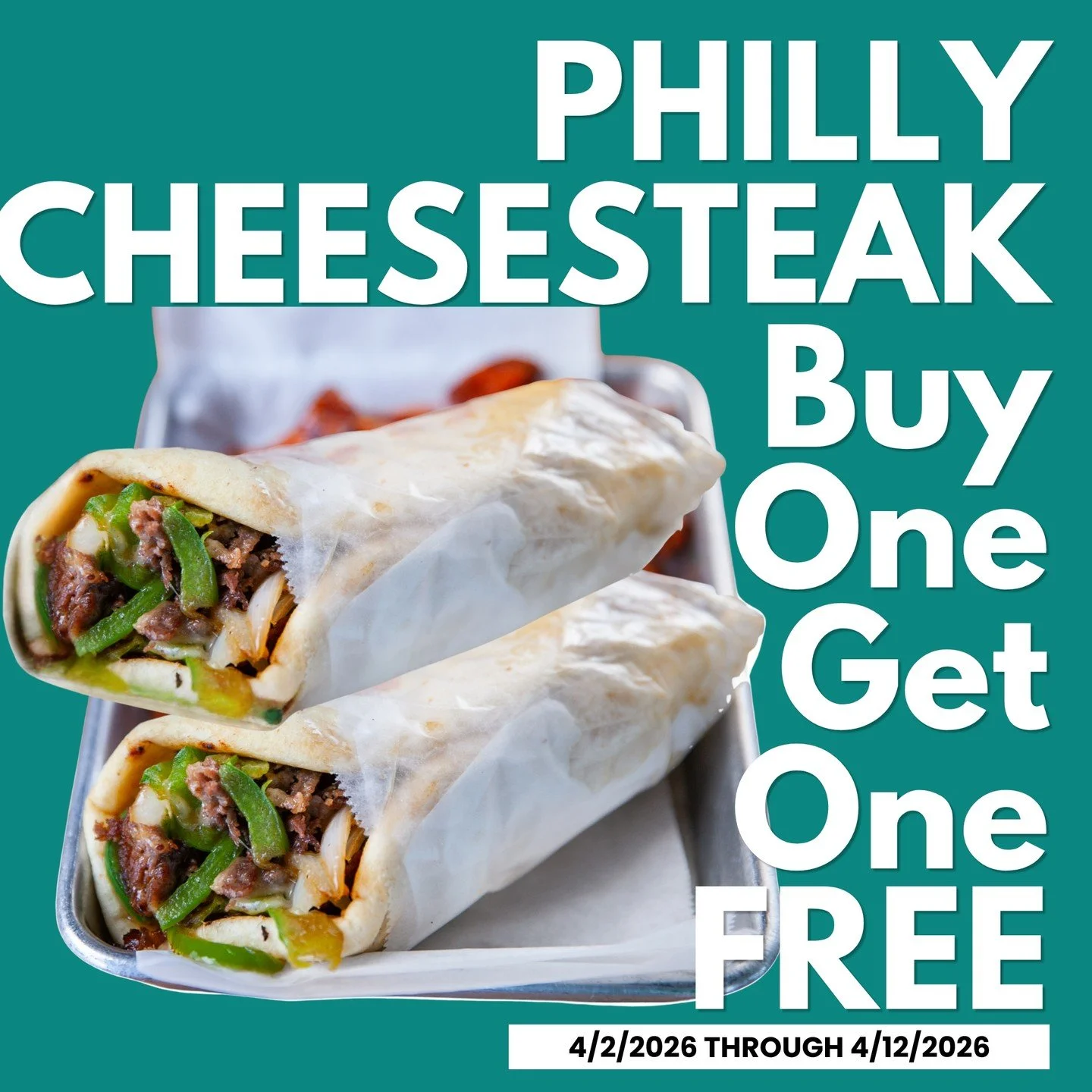 Still time to enjoy Buy One Get One FREE Philly Cheesesteaks.

Savory steak, grilled peppers and onions, and melted cheese all wrapped into one crave-worthy meal.

Available through April 12.

📍237 W Government St, Brandon, MS 39042
🌐 www.pizzashac
