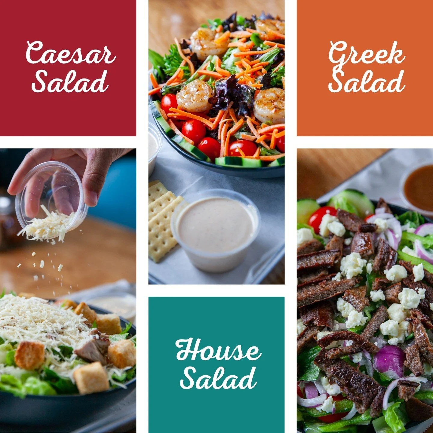 Skip the sad desk lunch.
Build your perfect bite with one of our salad staples:
🥬 House Salad with cucumbers &amp; carrots
🥗 Greek Salad with feta &amp; kalamata olives
🧀 Caesar with real shaved parmesan
📍 237 W Government St, Brandon, MS
🌐 www.