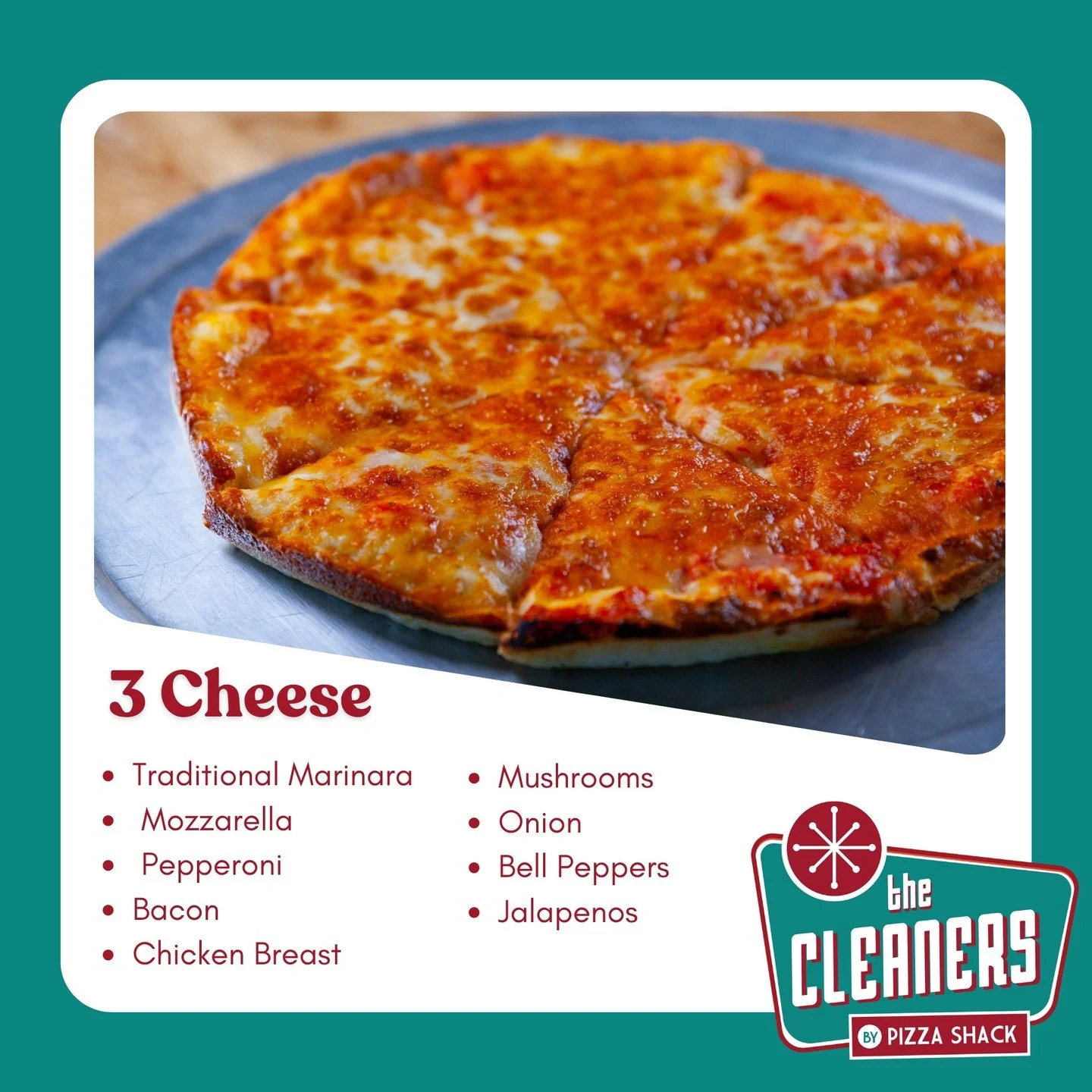 Cheese pizza, perfected.
🍕 Visit The Cleaners by Pizza Shack and taste for yourself.
📍237 W Government St, Brandon, MS
🌐 www.pizzashackpizza.com
