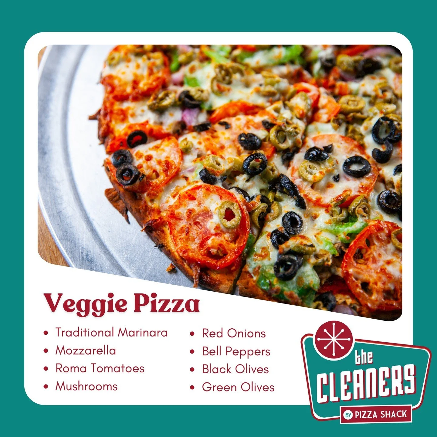 For the veggie lovers, this one's for you &ndash; baked fresh daily with mozzarella, marinara, and crisp veggies. Order online for pickup.
📍 237 W Government St, Brandon, MS
🌐 www.PizzaShackPizza.com