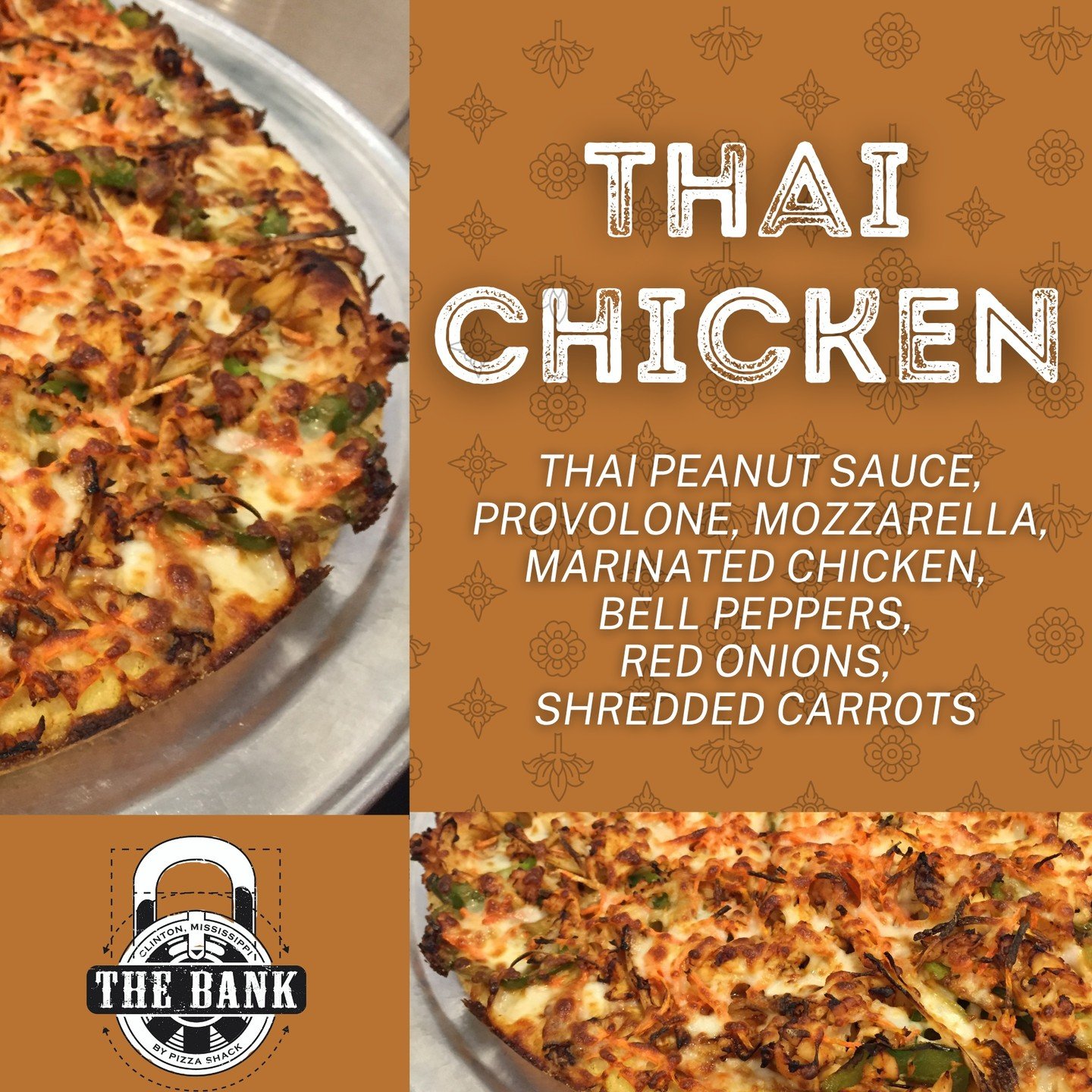 This one's for the flavor chasers.
Skip the plain stuff. Thai Chicken is your ticket to something bold, savory, and unforgettable.
📍 200 W Leake St, Clinton, MS 39056
🌐 www.pizzashackpizza.com