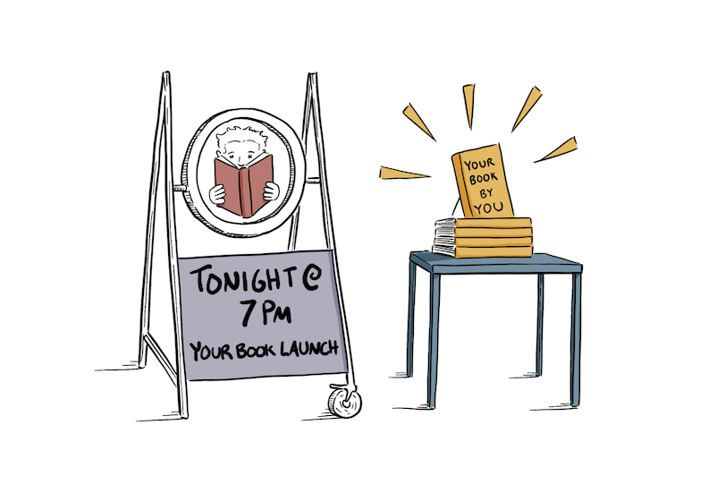 Book launch support services