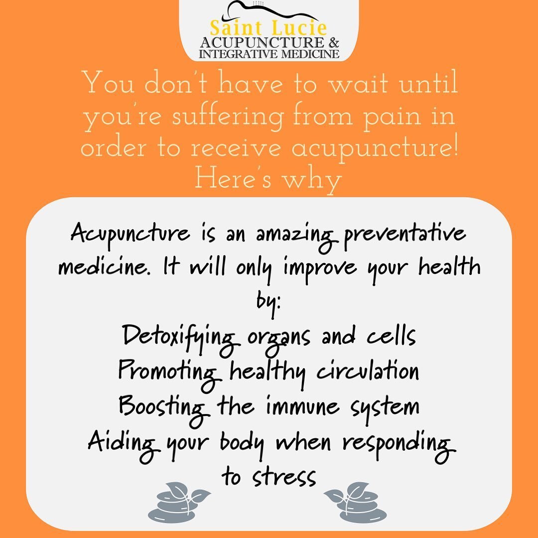 Lets change our mindsets from attempting to cure illness to preventing illness from manifesting. Maintaining good health can be achieved through acupuncture. It&rsquo;s PAINLESS, therapeutic and good for your overall well being! 
-
#acupuncture #sain