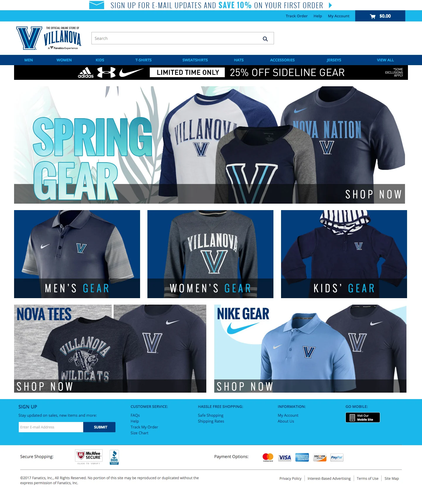 Villanova Wildcats Online Store