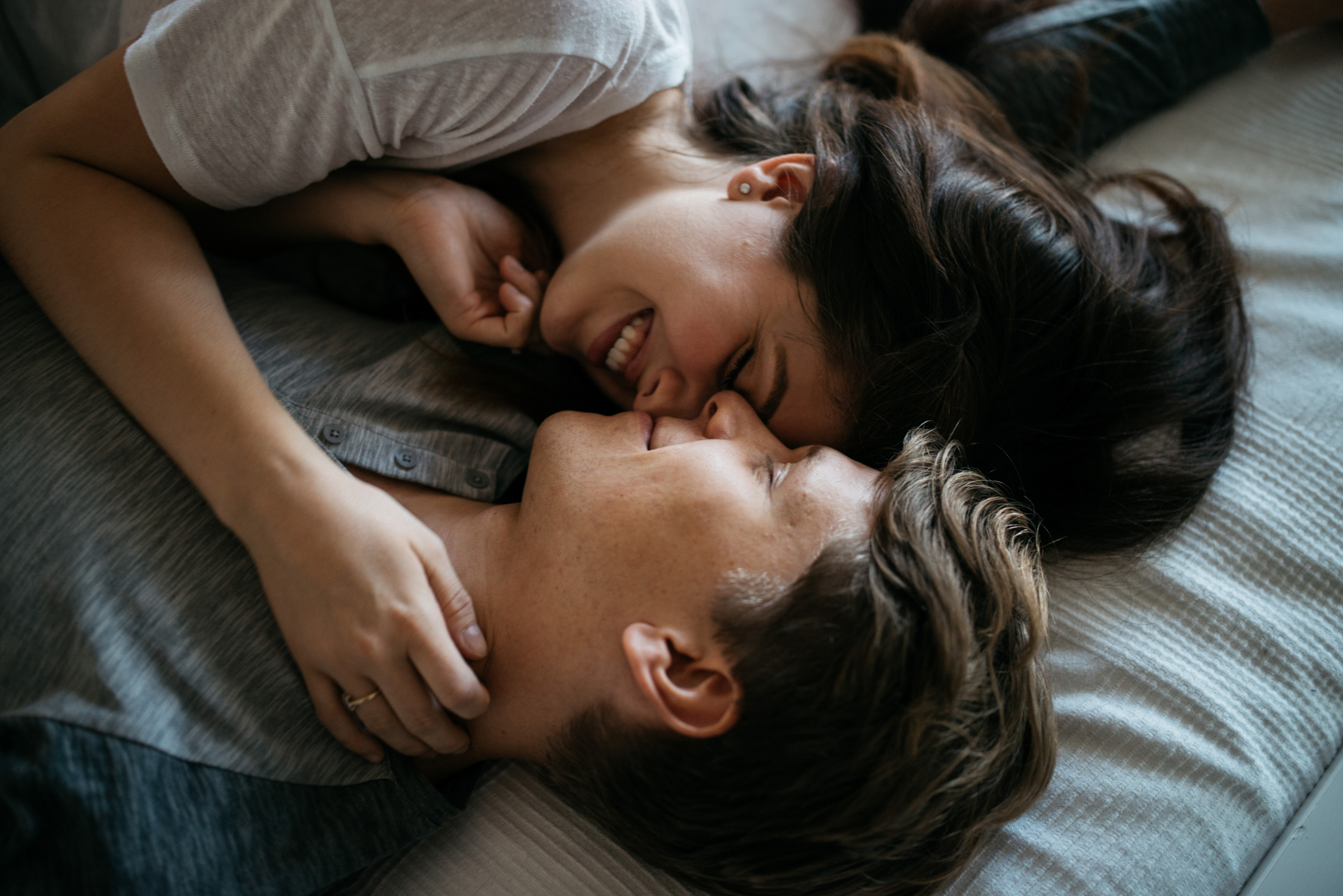 In Home Portraits and Coffee Shop Love // Adam + Sarah