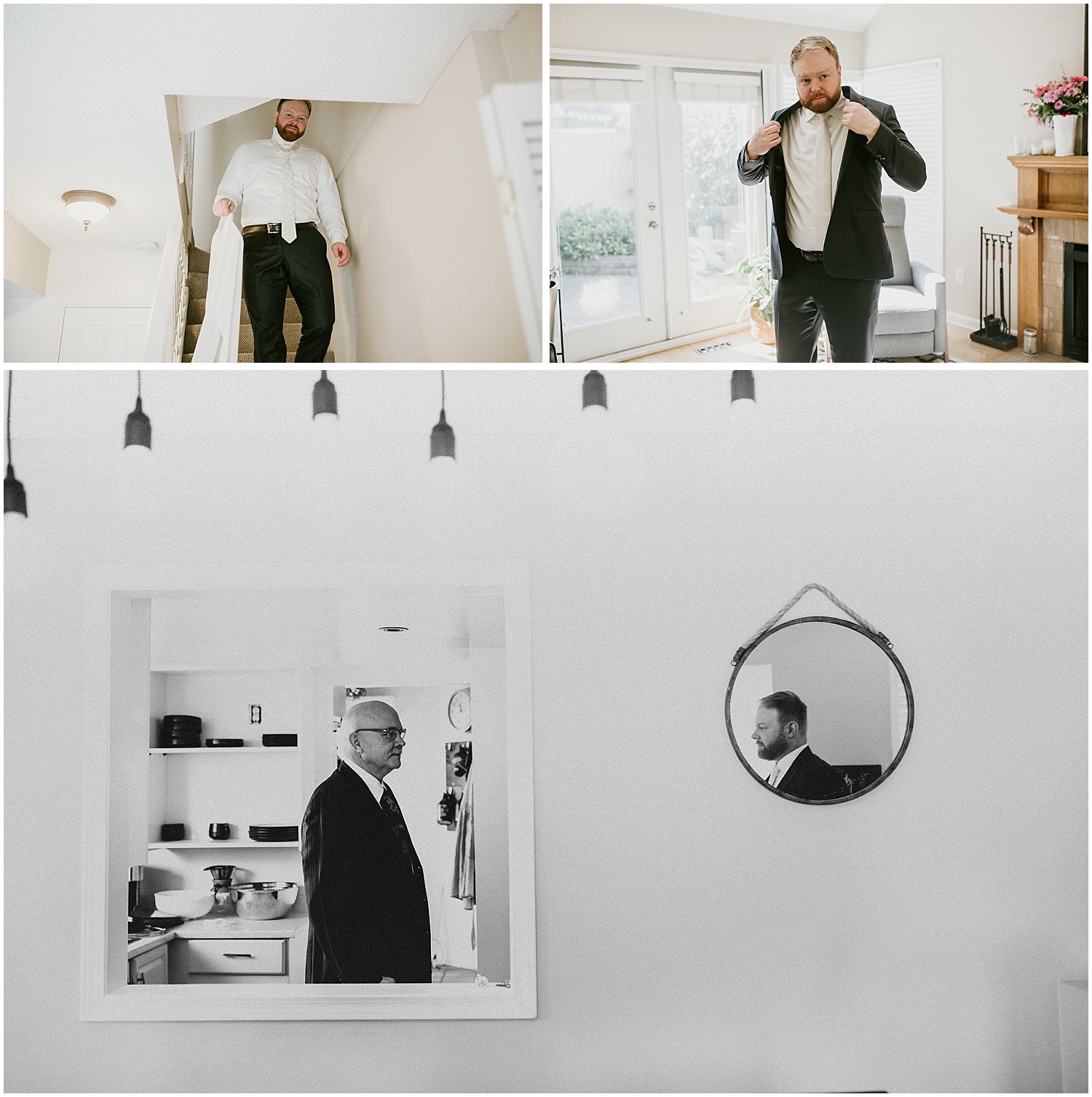 getting ready images north vancouver intimate wedding groomsmen style stacie carr photography