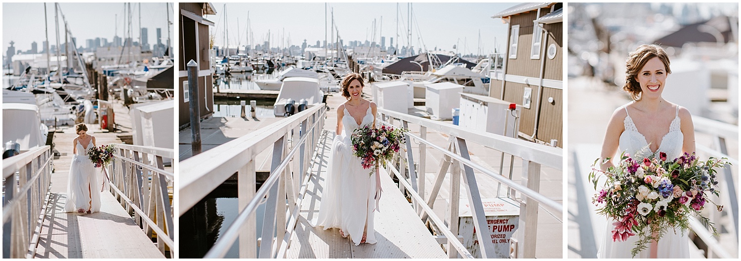north vancouver intimate wedding portrait bridal beginnings bouquet wild romantic modern bouquet wild flowers stacie carr photography