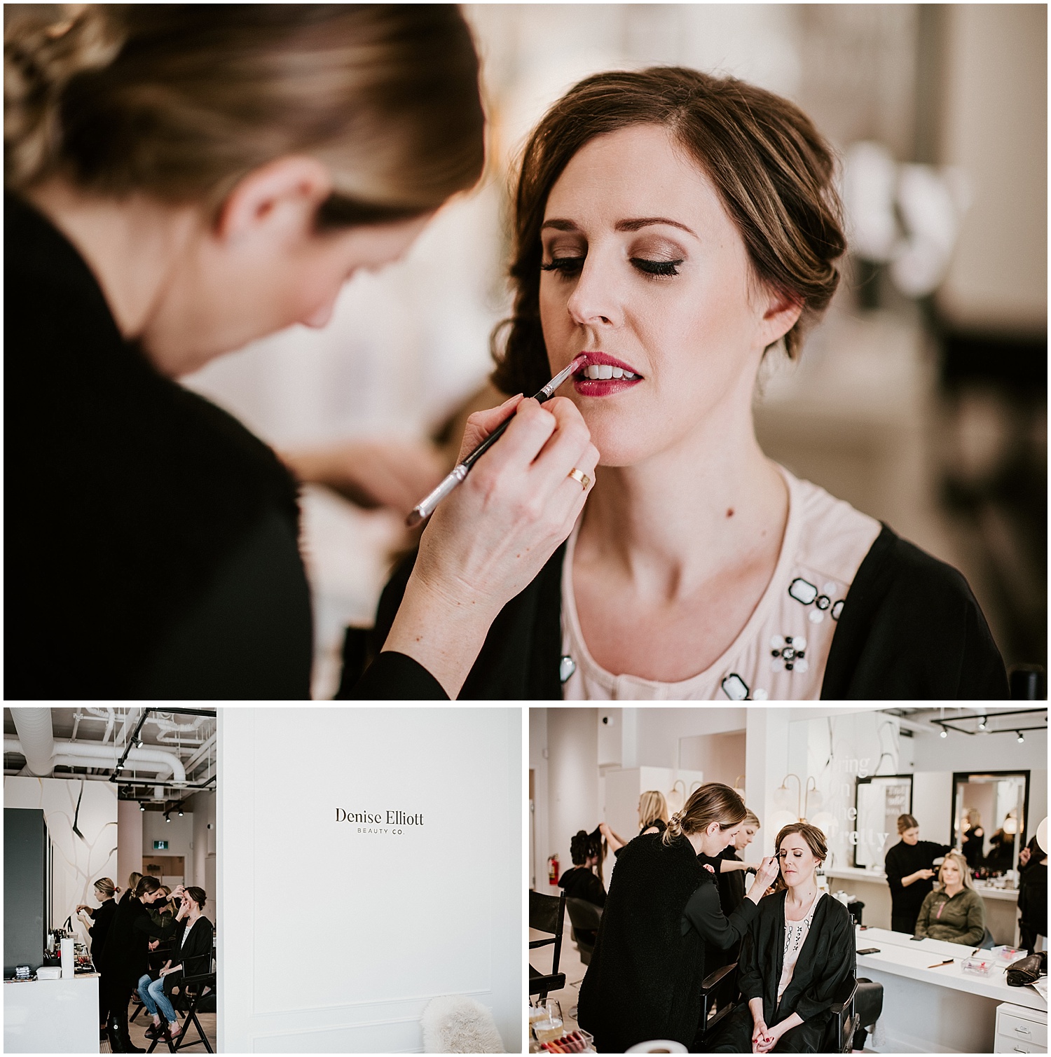 denise elliot getting ready wedding photography stacie carr makeup artist intimate wedding portrait
