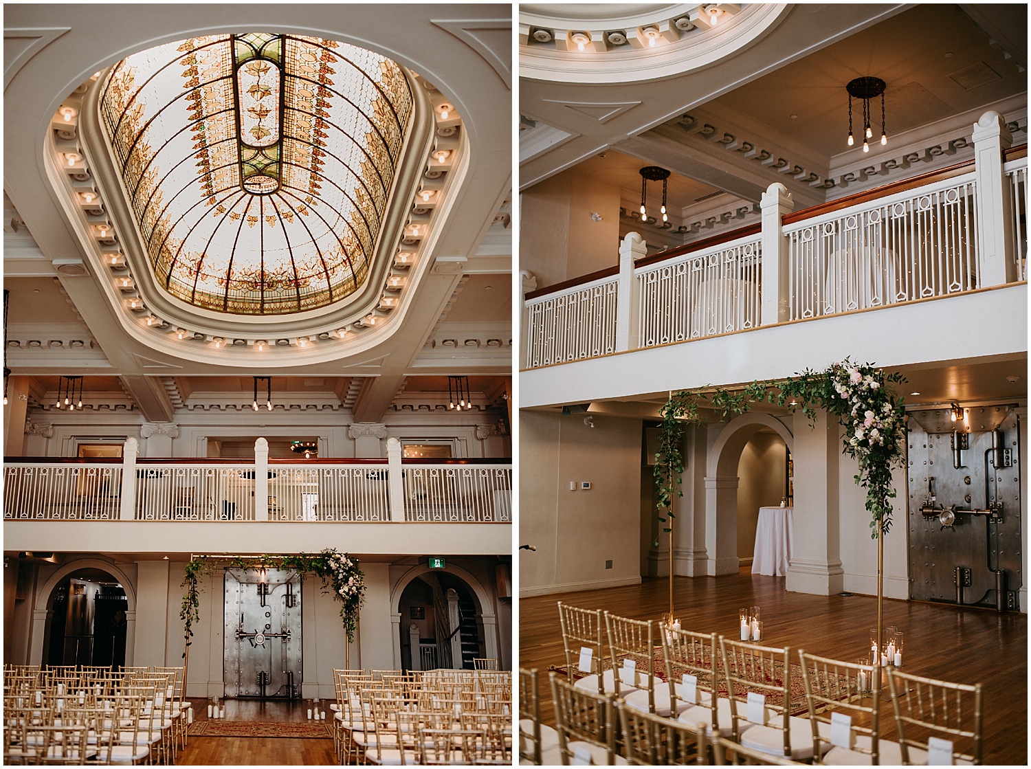 chiavari chairs intimate wedding ceremony downtown vancouver the permanent