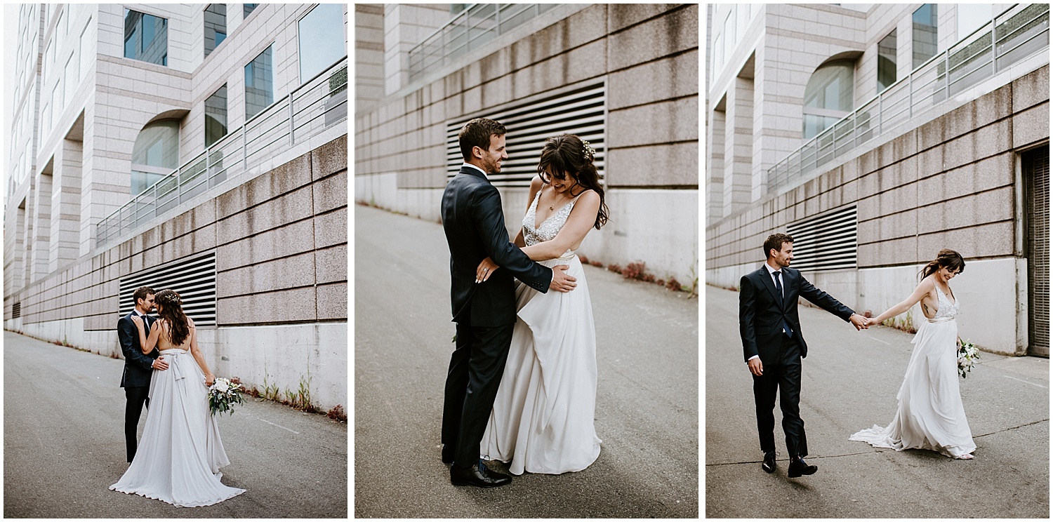 intimate wedding couples photos downtown vancouver the permanent