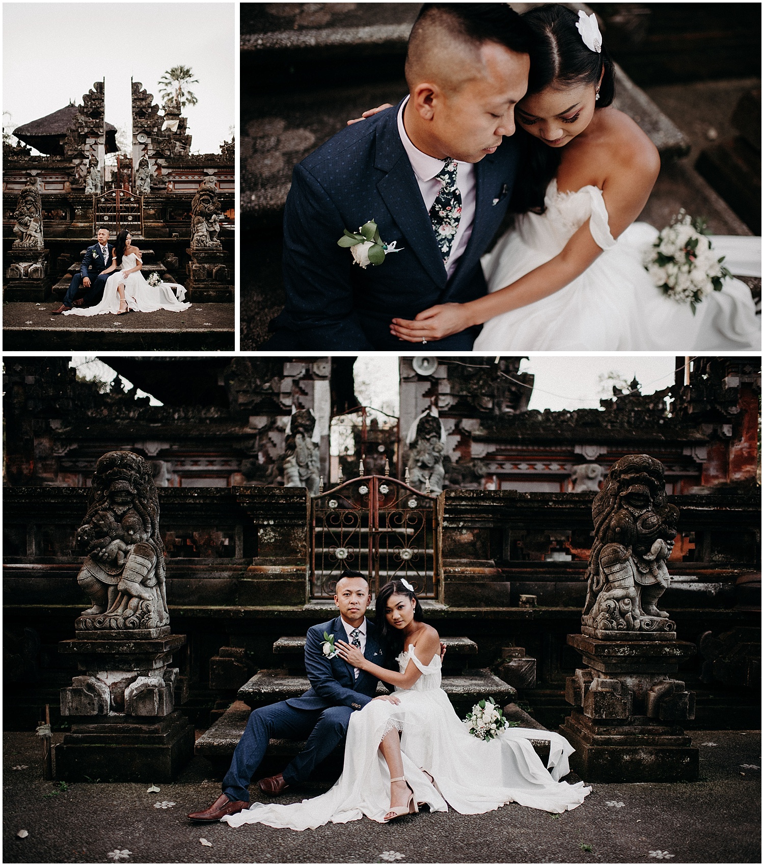 ubud bali elopement temple wedding photos
