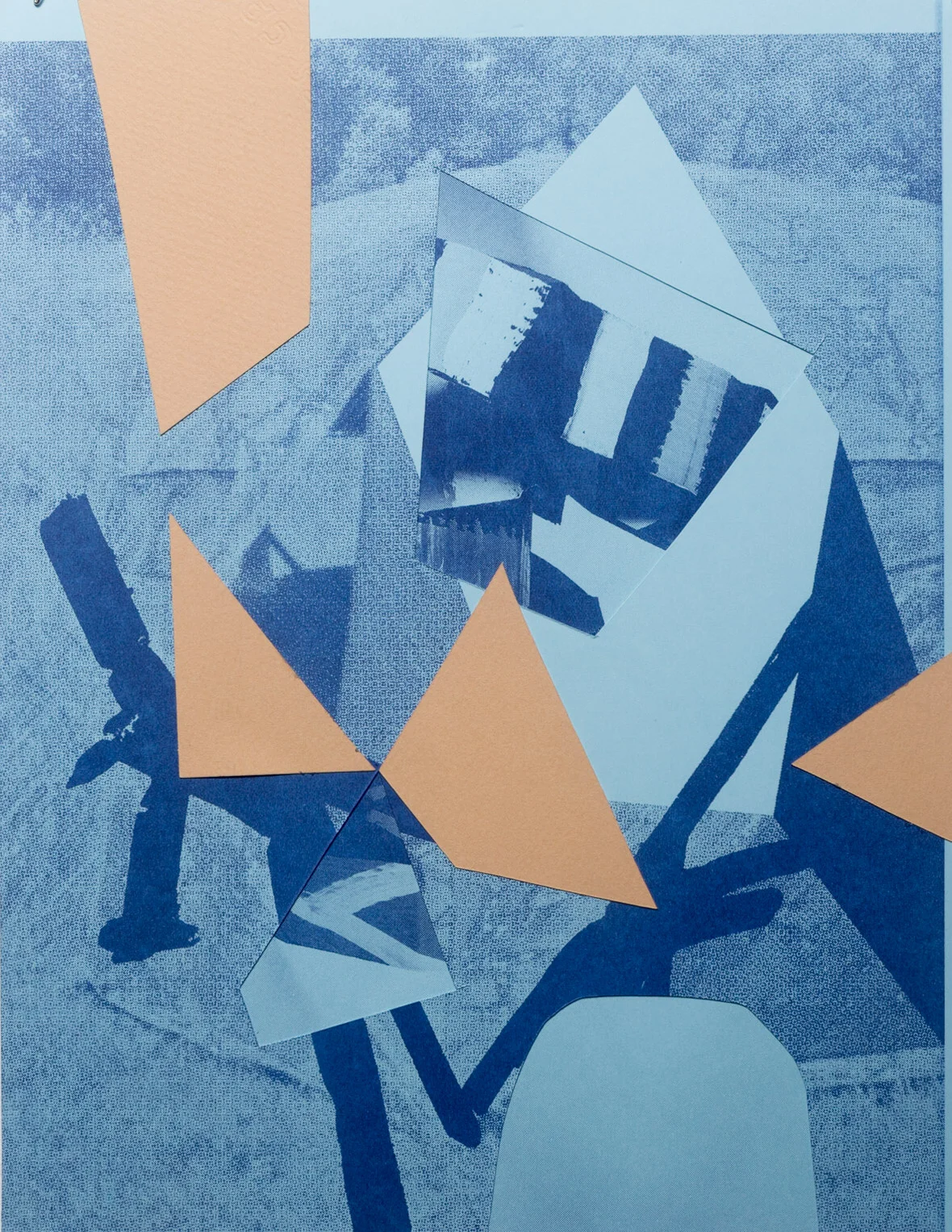 Untitled, 8.5x11", collage/risograph, 2018