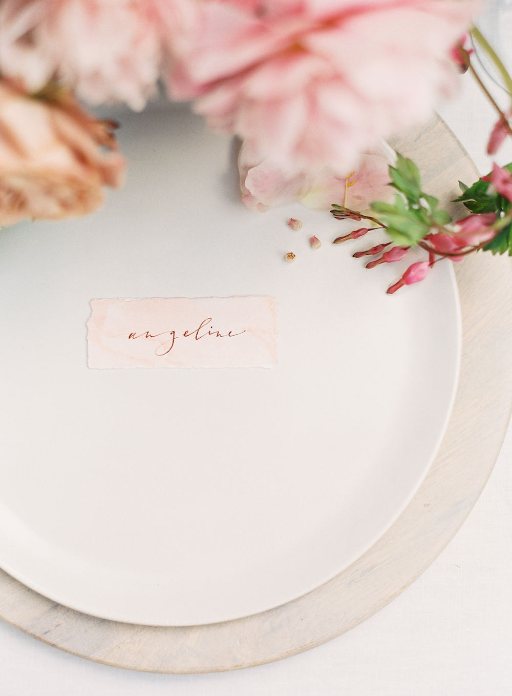 Calligraphy Wedding Place Card - Wedding Planning in Winnipeg