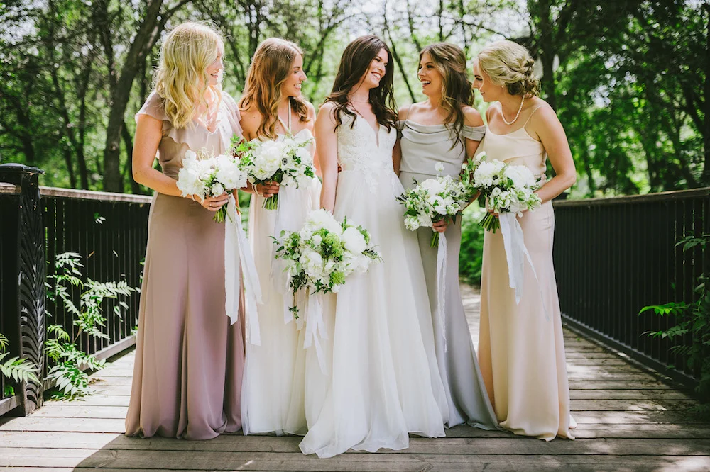 Mismatched Bridesmaid Dresses - Elegant Wedding Ideas