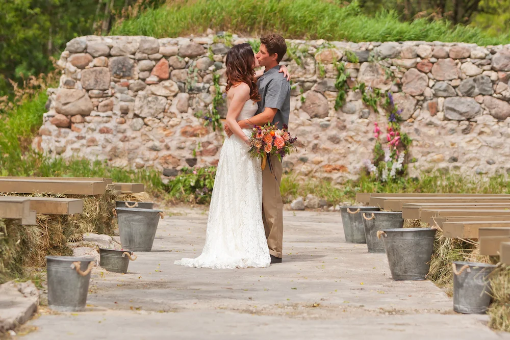 Outdoor Wedding Ceremony - Wedding Florist Winnipeg