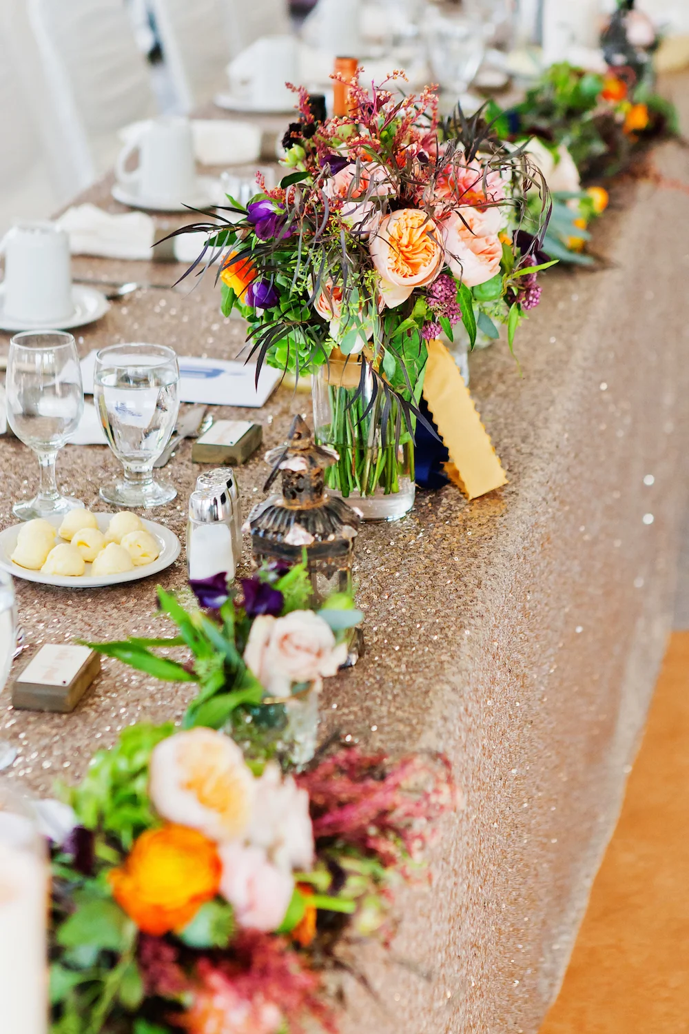 Organic Peach Bridal Bouquet - Stone House Creative