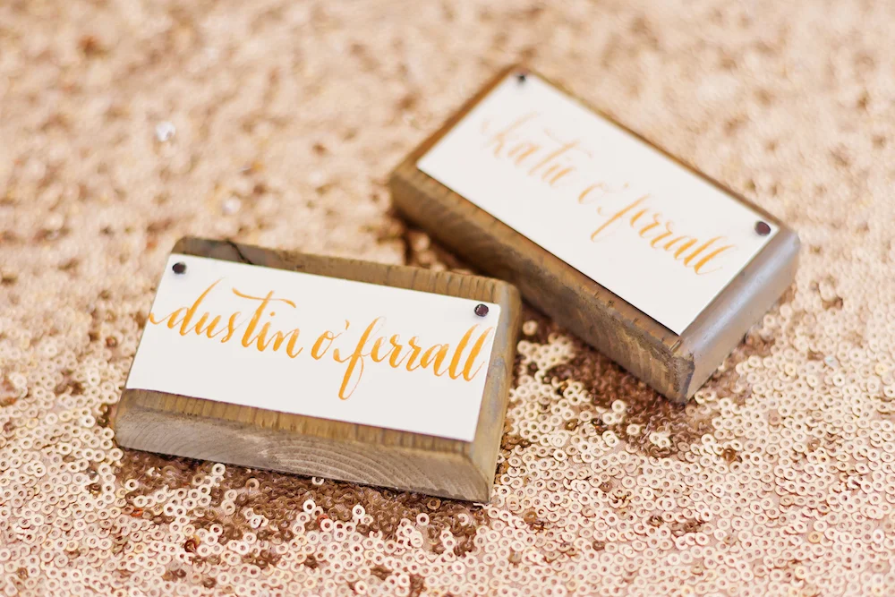 DIY Wedding Placecards - Calligraphy Wedding Ideas