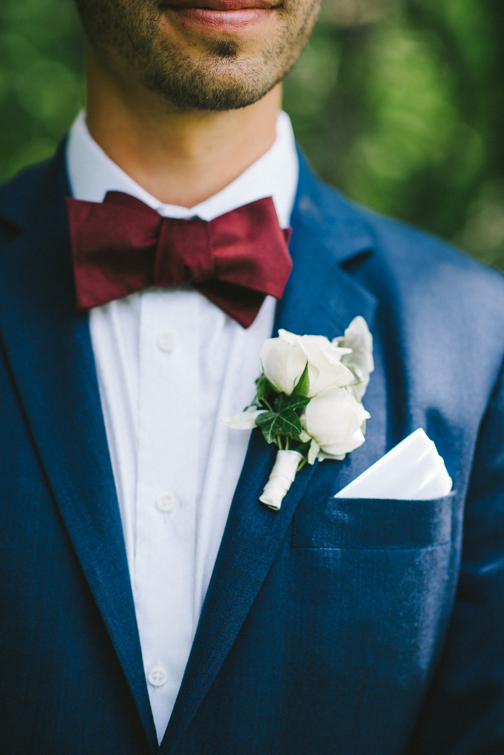 White Boutonniere - Wedding Flowers Winnipeg