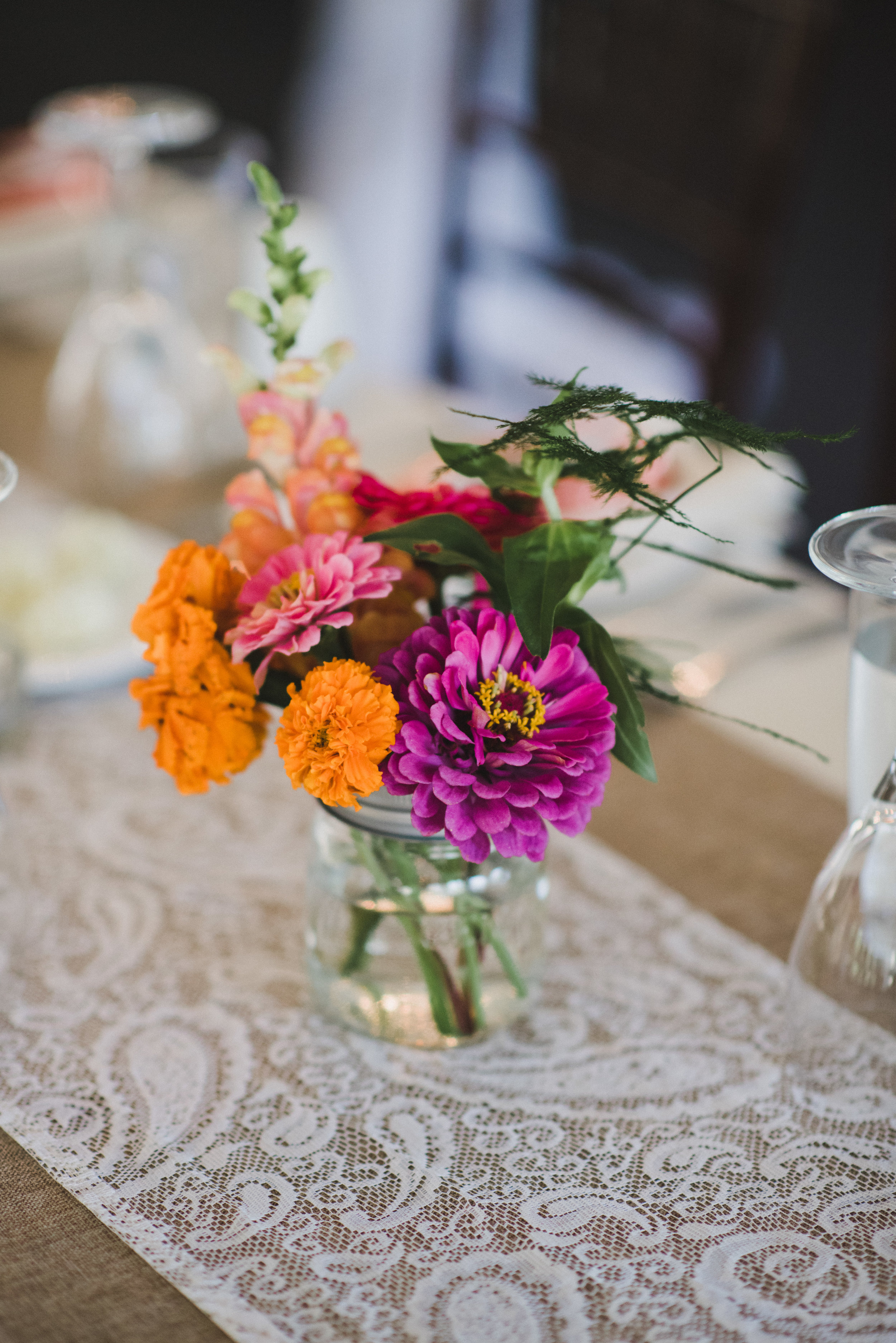 Orange and Pink Wedding Flowers - Winnipeg Wedding Florists