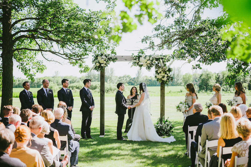 Outdoor Wedding Ceremony - Winnipeg Wedding Florists
