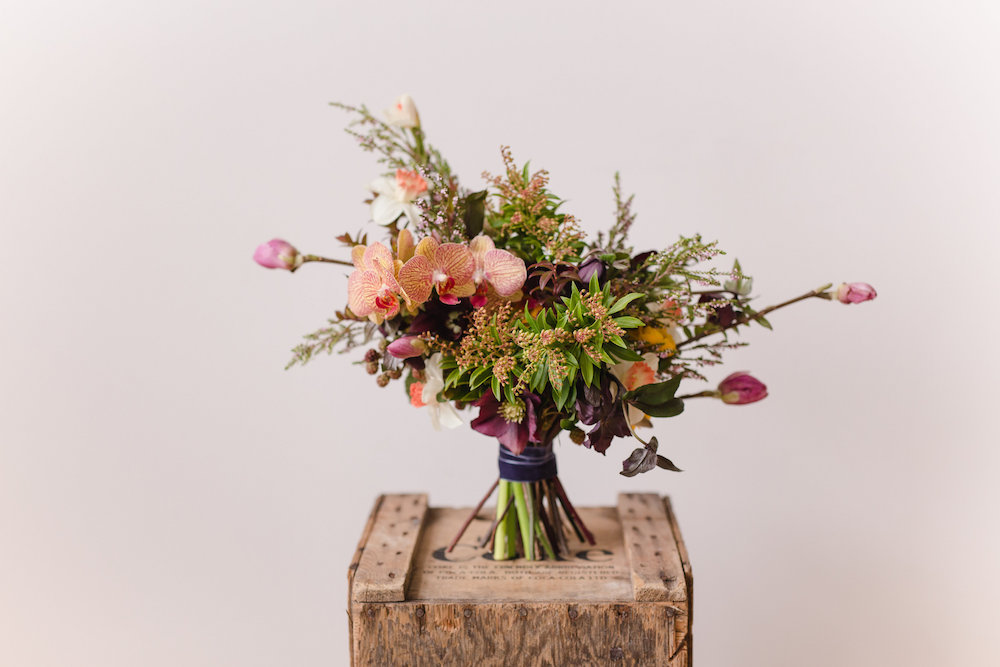 Modern Bridal Bouquet - Textured Wedding Flowers