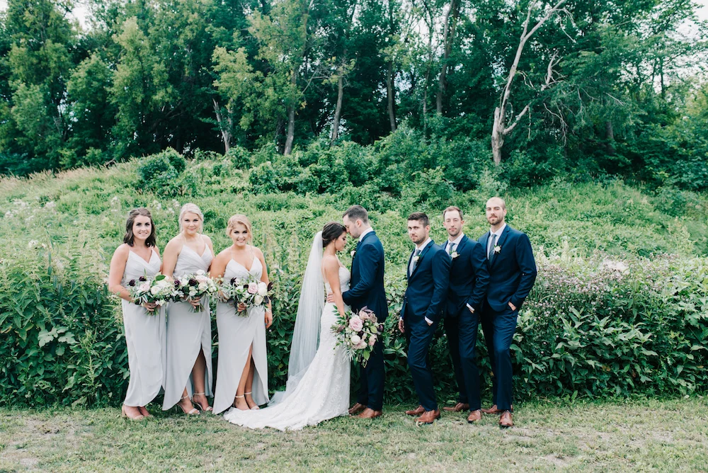 Dove Grey Bridesmaid Dress - Navy and Grey Wedding