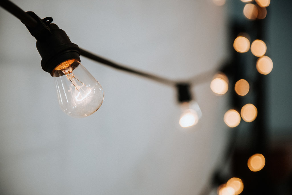 Cafe LIghting - Winnipeg Weddings