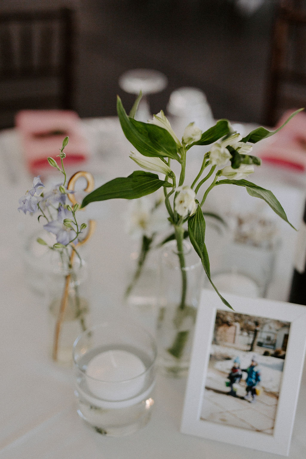 Stem Vase Wedding Centrepieces - Budget Friendly Wedding Flowers