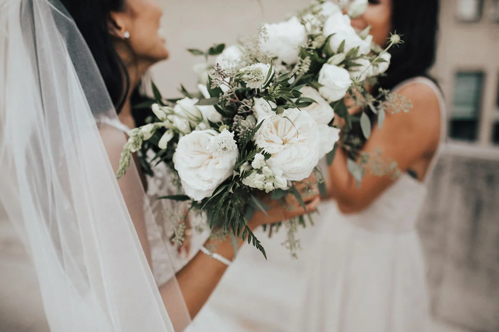 Organic White Wedding Bouquet - Wedding Flowers in Winnipeg