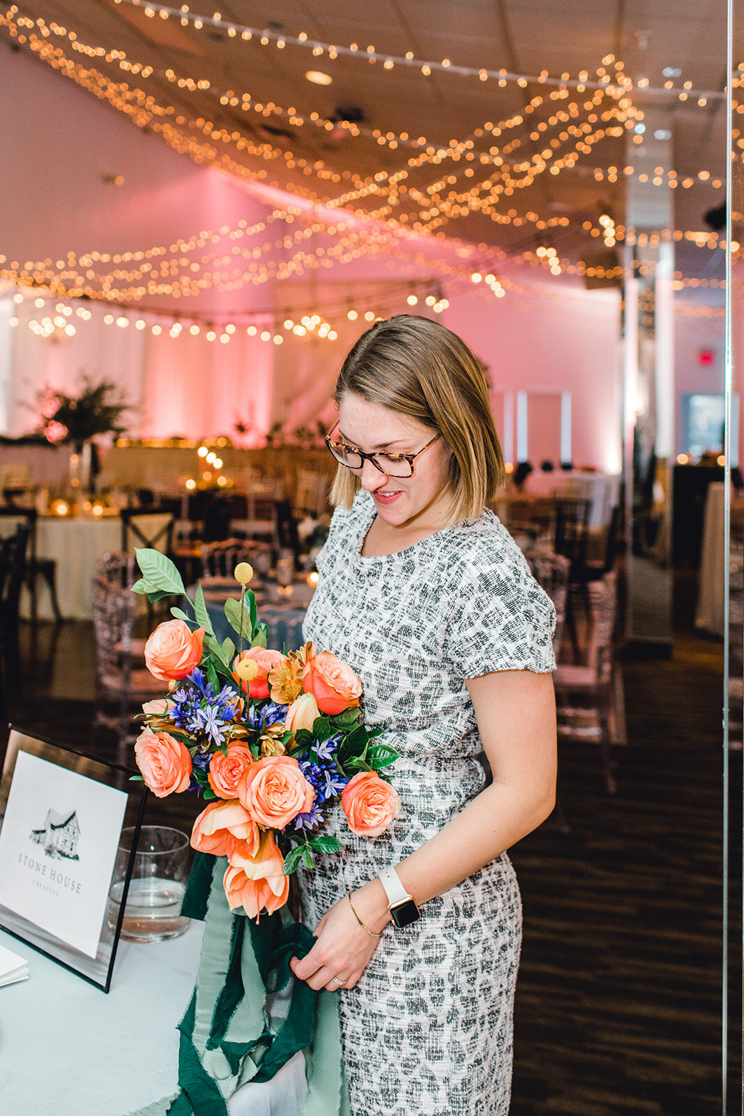 Peach amaryllis bridal bouquet - Wedding Florists in Winnipeg