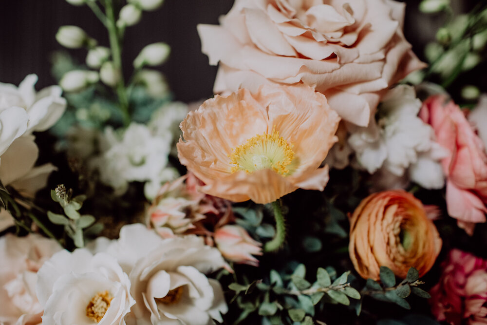 Locally Grown Wedding Flowers with Icelandic Poppies and Ranunculus - Winnipeg Wedding Flowers by Stone House Creative