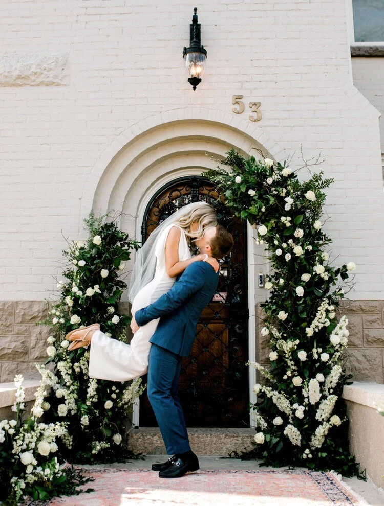 Intimate Wedding with Over the Top Florals