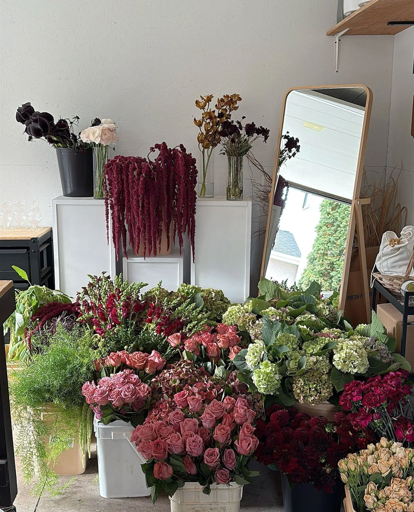 I suppose this will be the last product shot from this corner of the studio until next spring! I'm grateful for every bloom and branch that has graced my studio this year, for beautiful side lighting and the perfect corner to fill up with delicious c