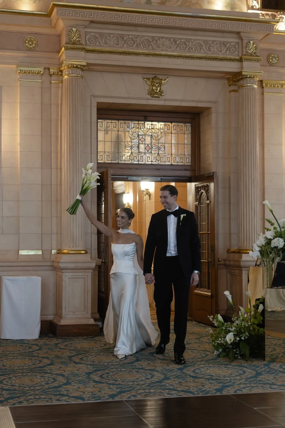 Wedding Couple Grand Entrance at the Fort Garry Hotel