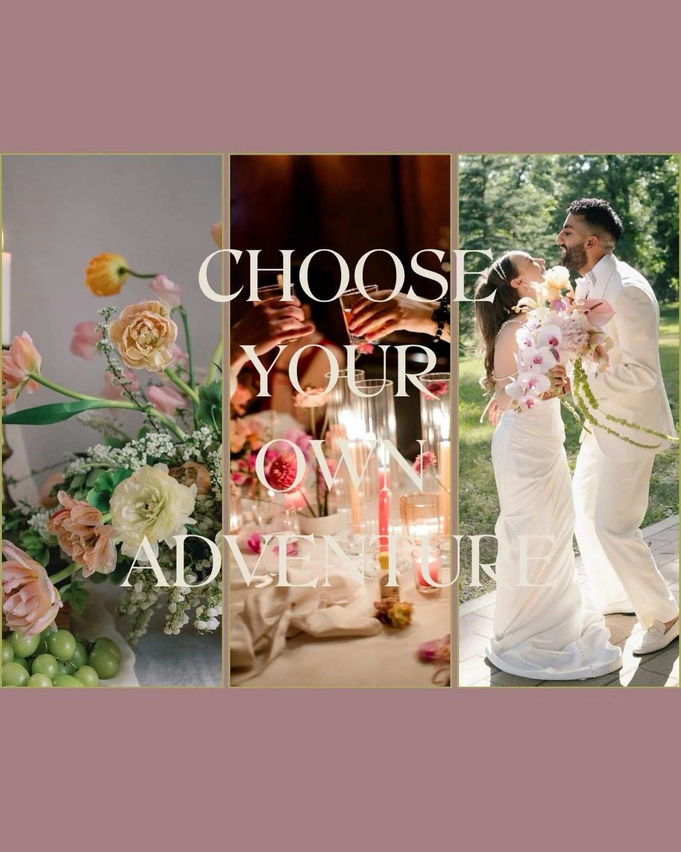 The new stonehouseweddings.com is live!! Featuring a fun little &ldquo;choose your own adventure&rdquo; design, the refreshed look reflects how we work: led by colour and composition, bringing depth and movement, and cohesion. 

I hope you&rsquo;ll c