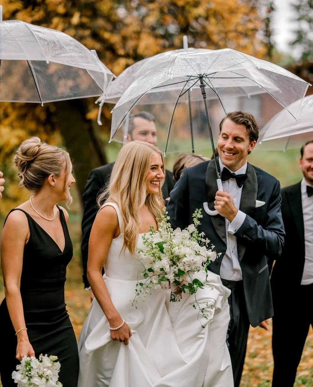 After a busy summer, I'm easing my way back into blogging with this beautiful (but rainy!) tent wedding from about 1 year ago. Mollie and Ben's celebration was classic-meets-garden, at a stunning private family property, and we were lucky to have the