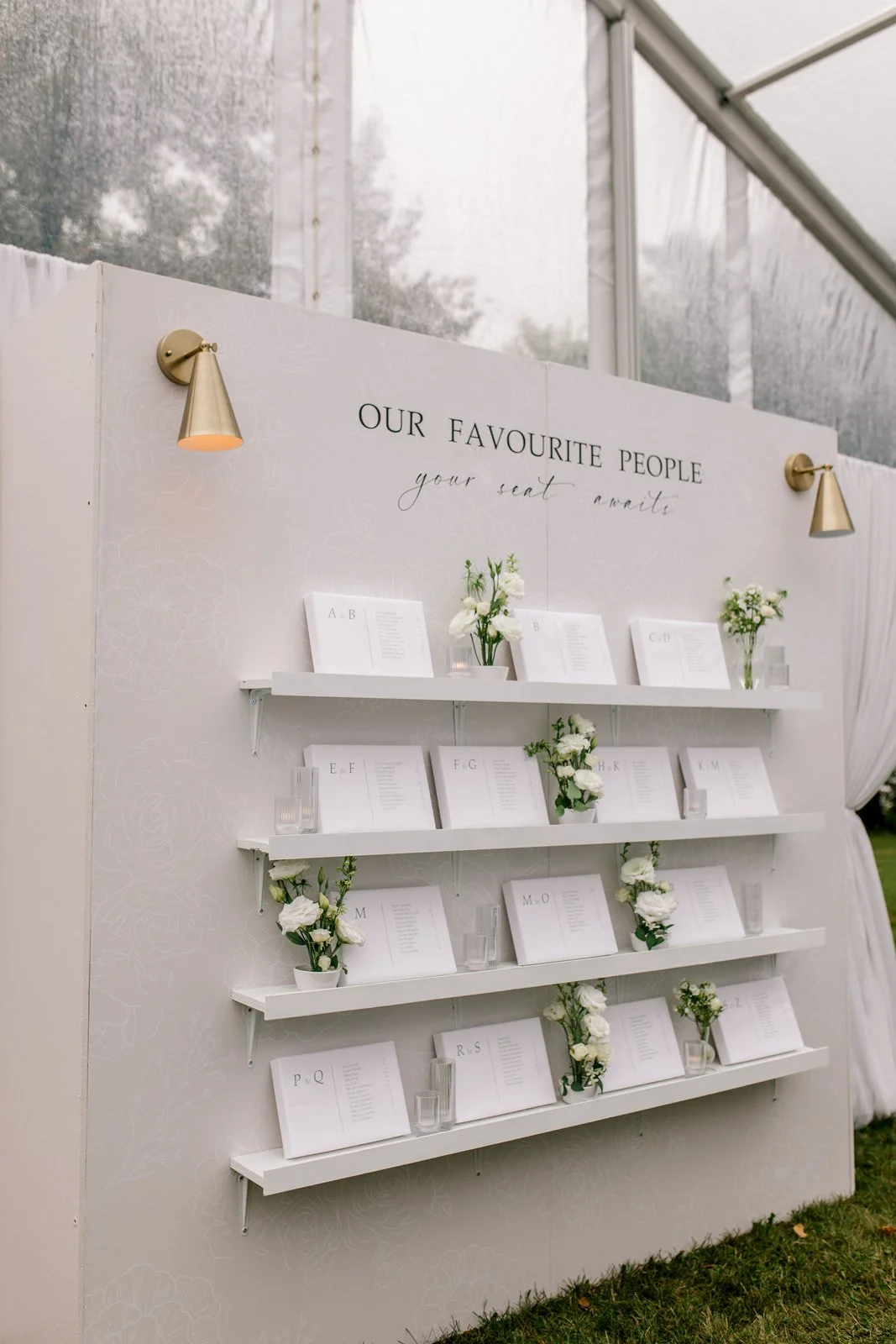 Modern Seating Chart for Wedding
