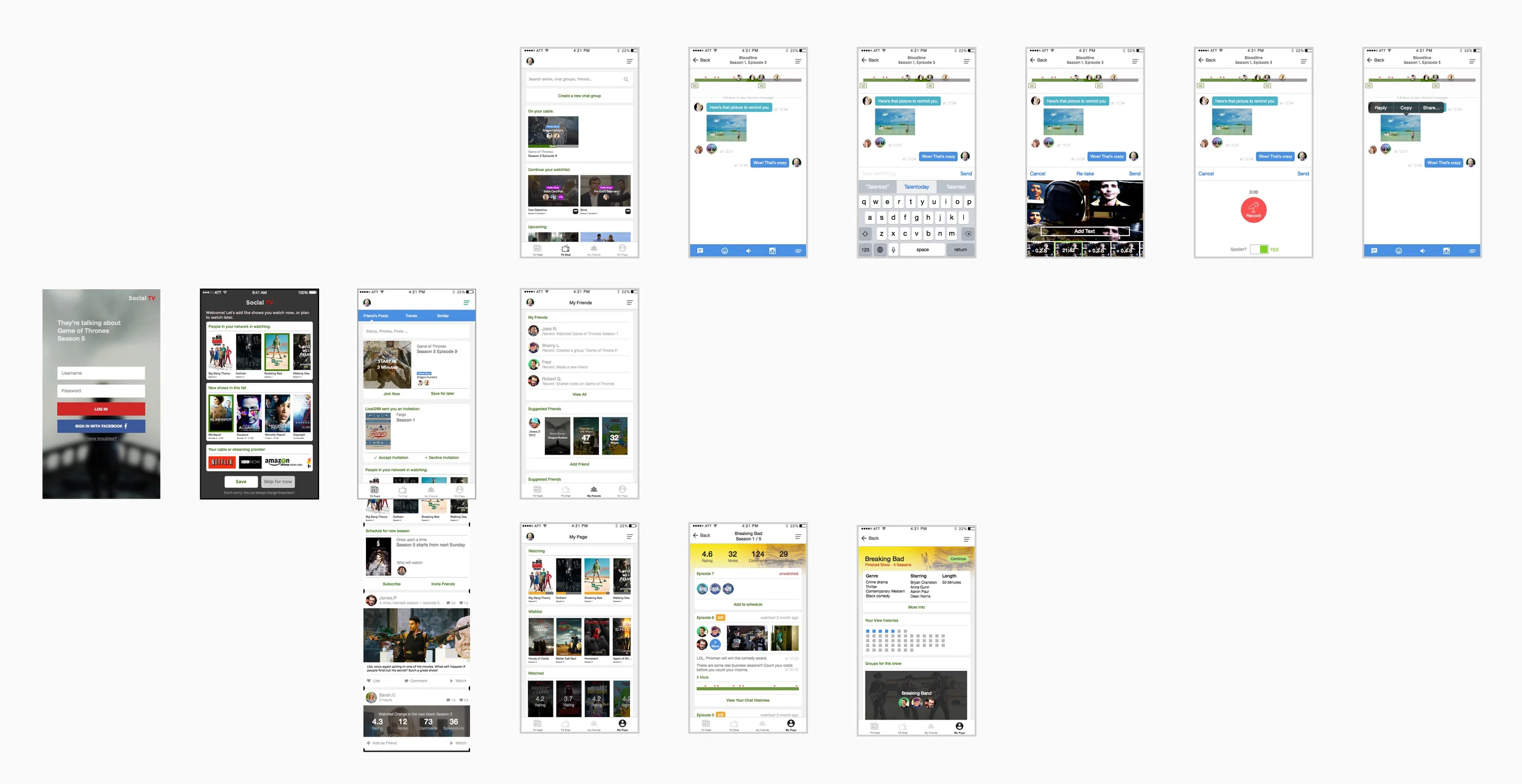 Low-fi mockup at the first design iteration to visualize the user task flow 